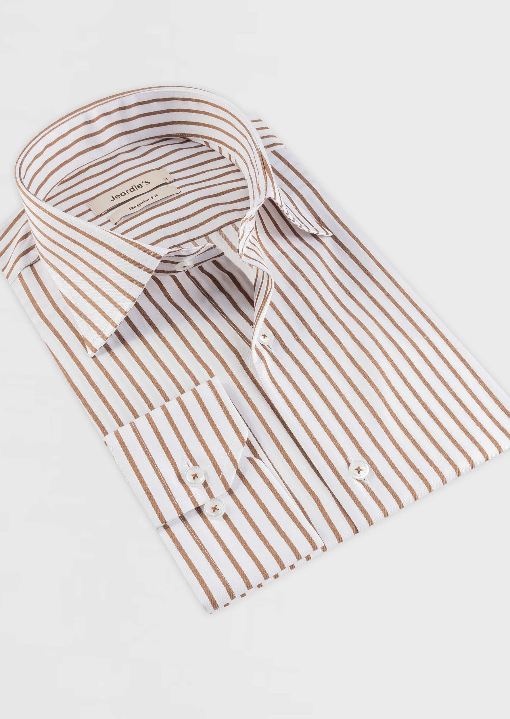 White - Brown Long Sleeve Shirt