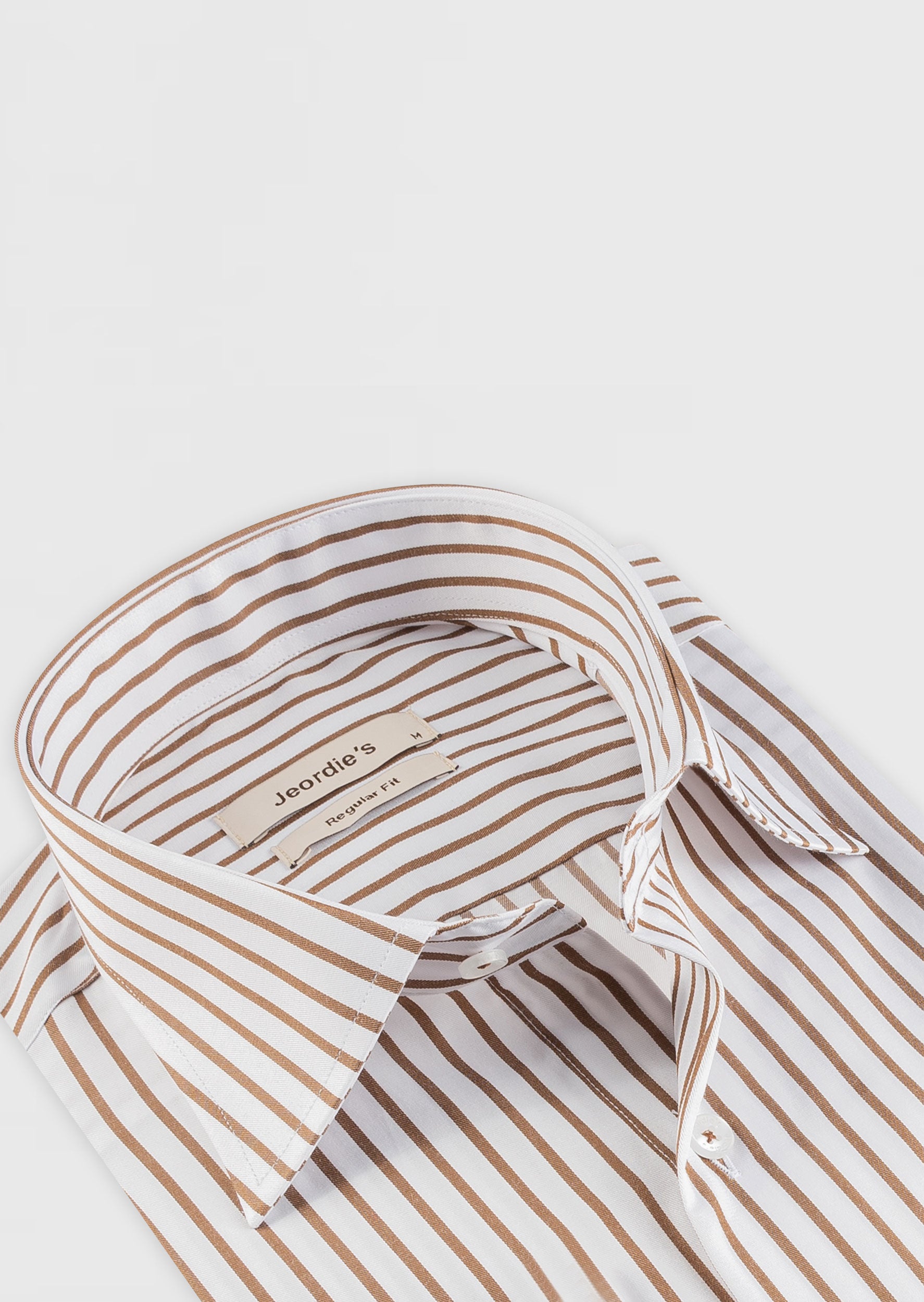 White - Brown Long Sleeve Shirt