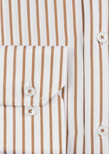 White - Brown Long Sleeve Shirt