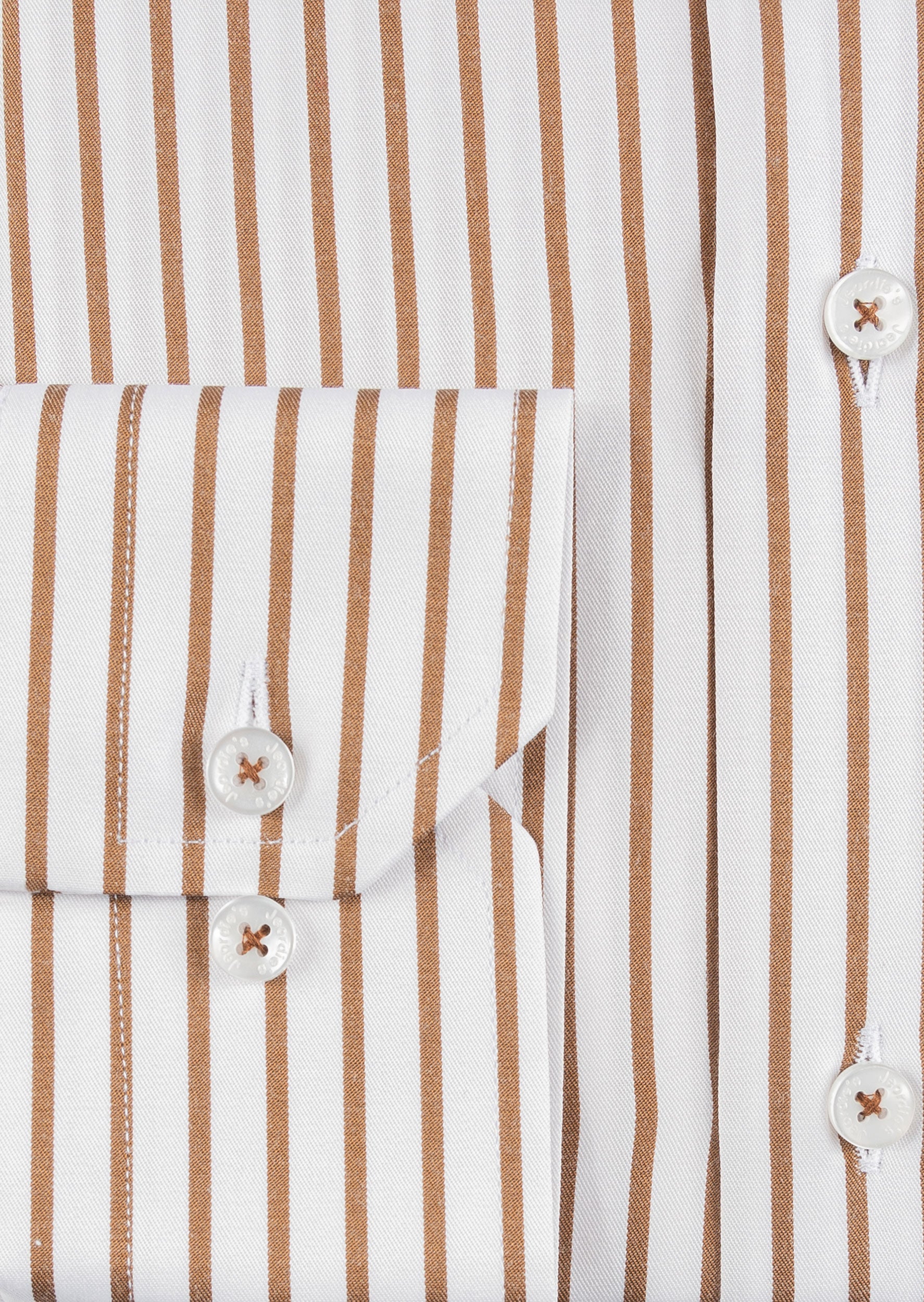 White - Brown Long Sleeve Shirt