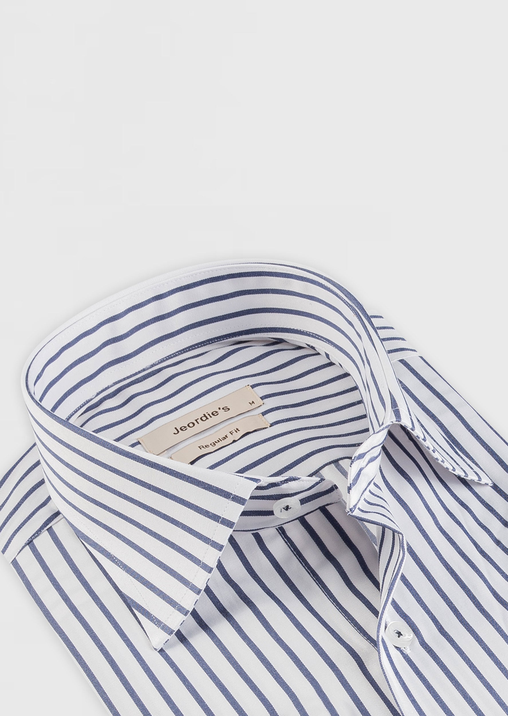 White - Navy Long Sleeve Shirt