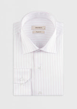 White - Burgundy Long Sleeve Shirt