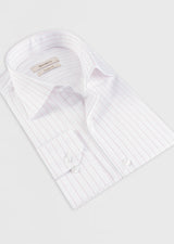 White - Burgundy Long Sleeve Shirt