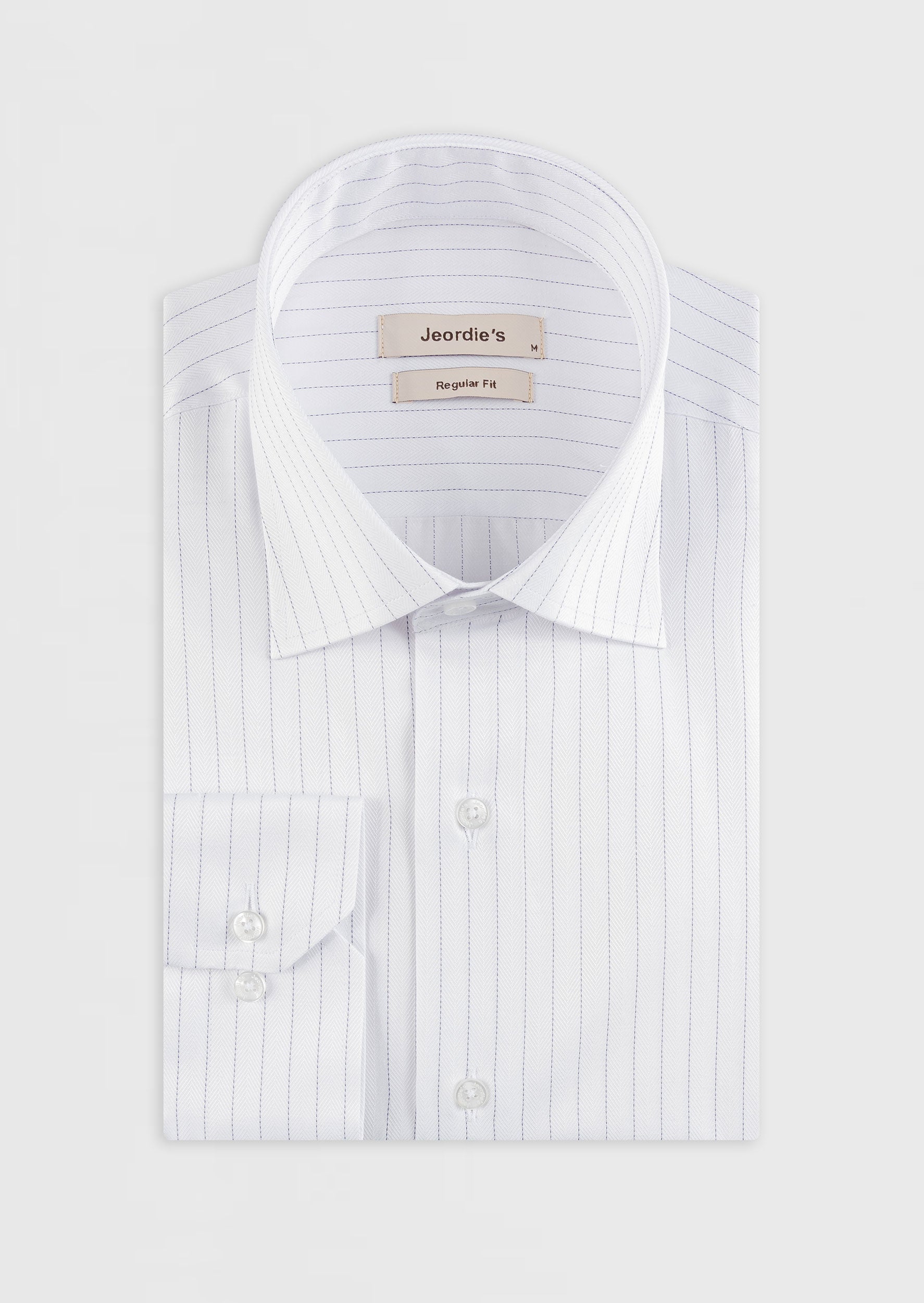 White - Navy Long Sleeve Shirt