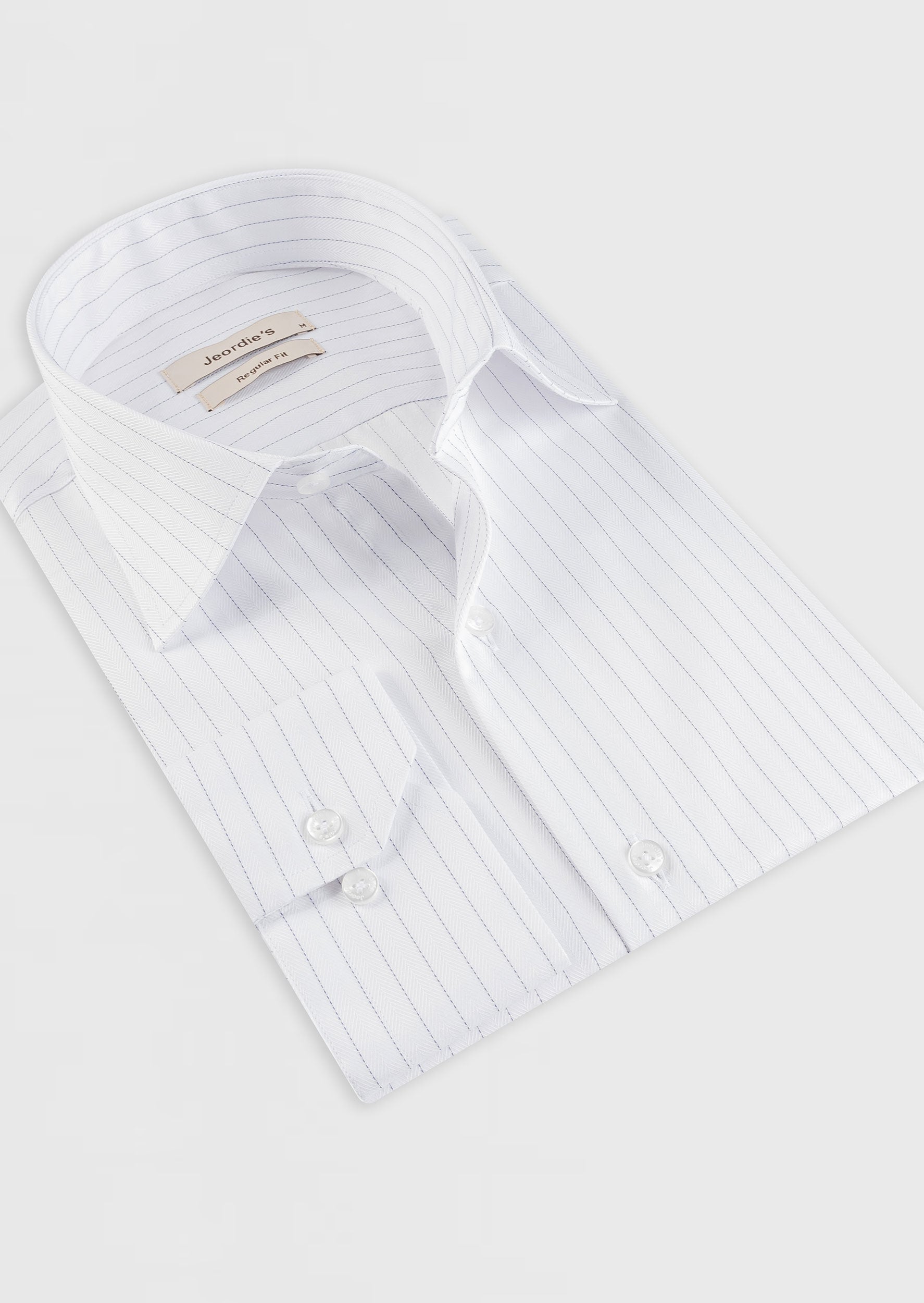 White - Navy Long Sleeve Shirt
