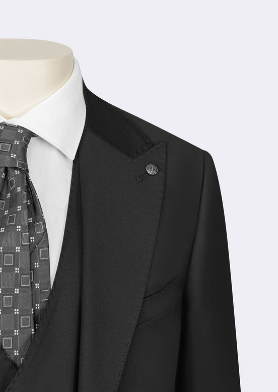 Black Three-Piece Suit