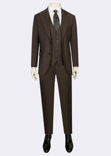 Brown Three-Piece Suit
