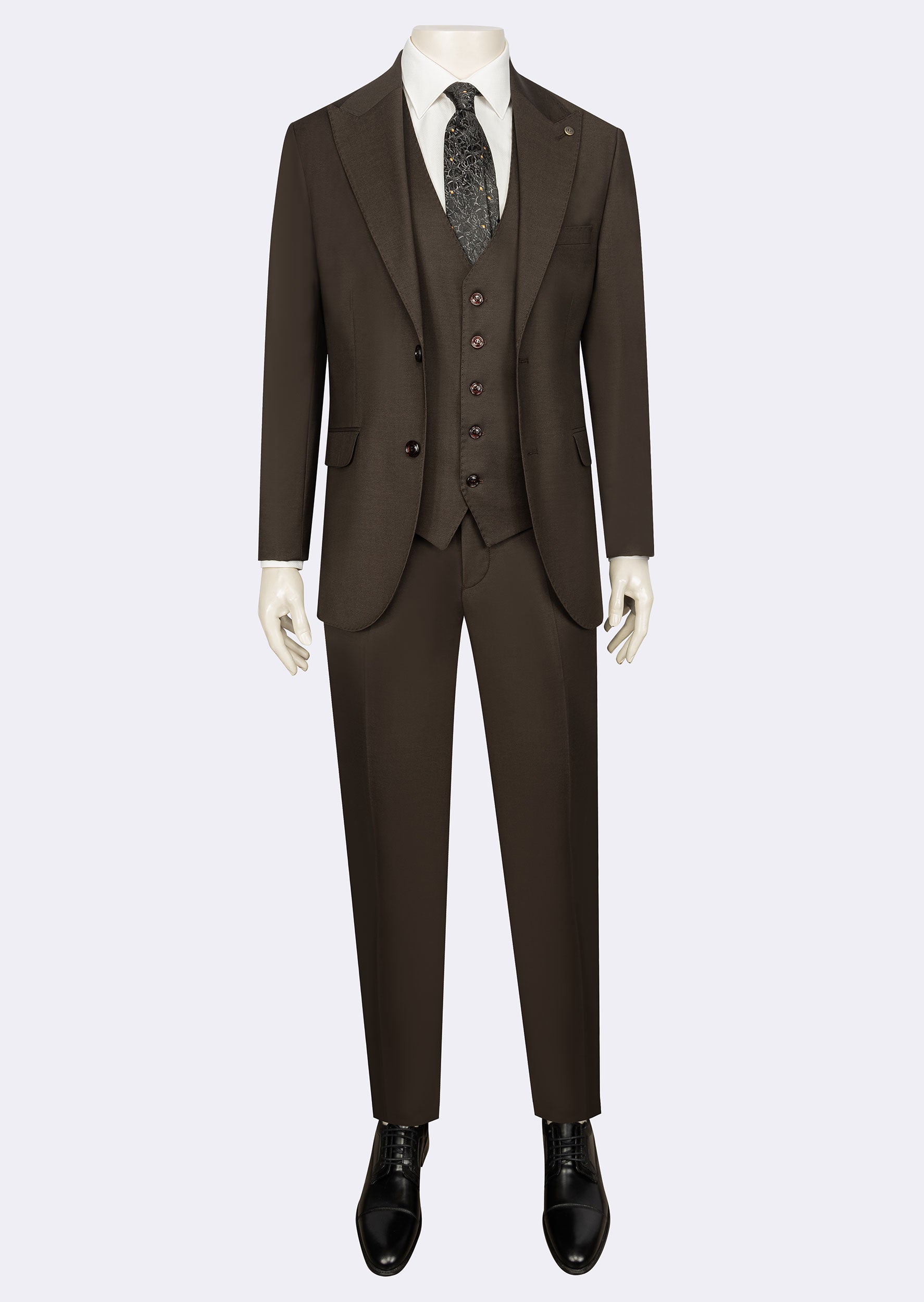 Brown Three-Piece Suit