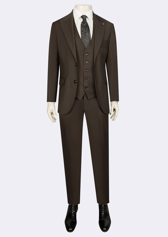 Brown Three-Piece Suit