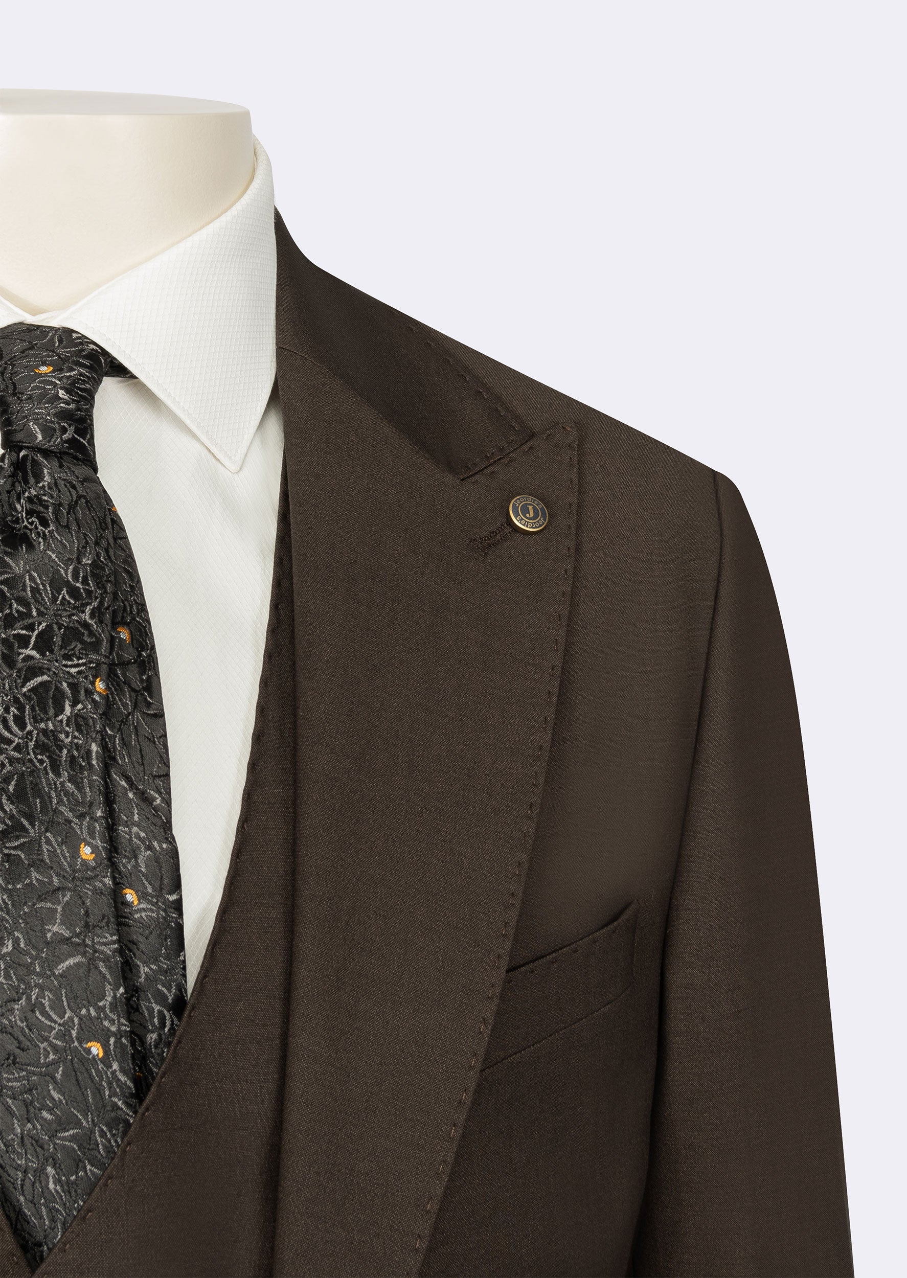 Brown Three-Piece Suit