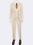 Beige Three-Piece Suit