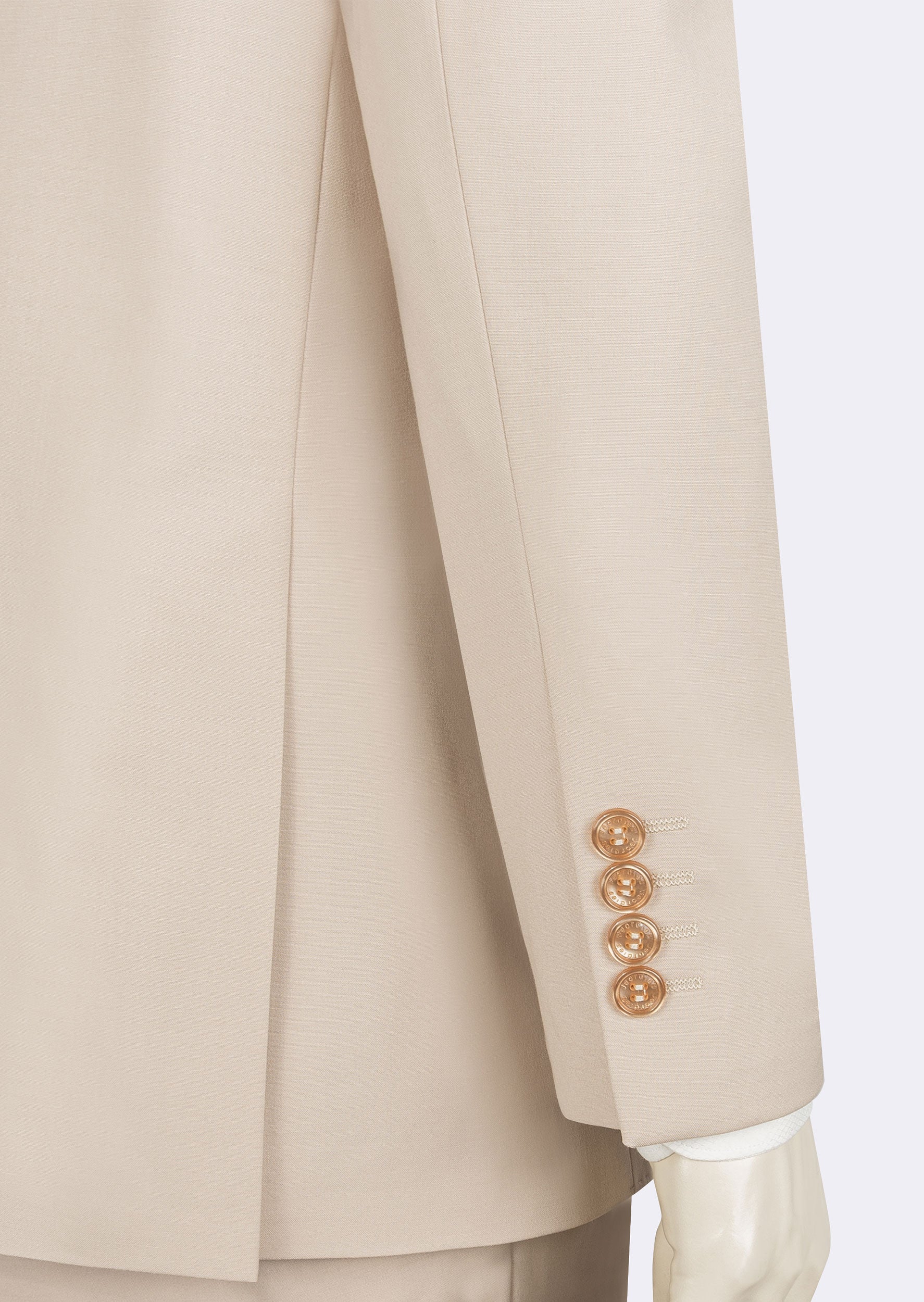 Beige Three-Piece Suit