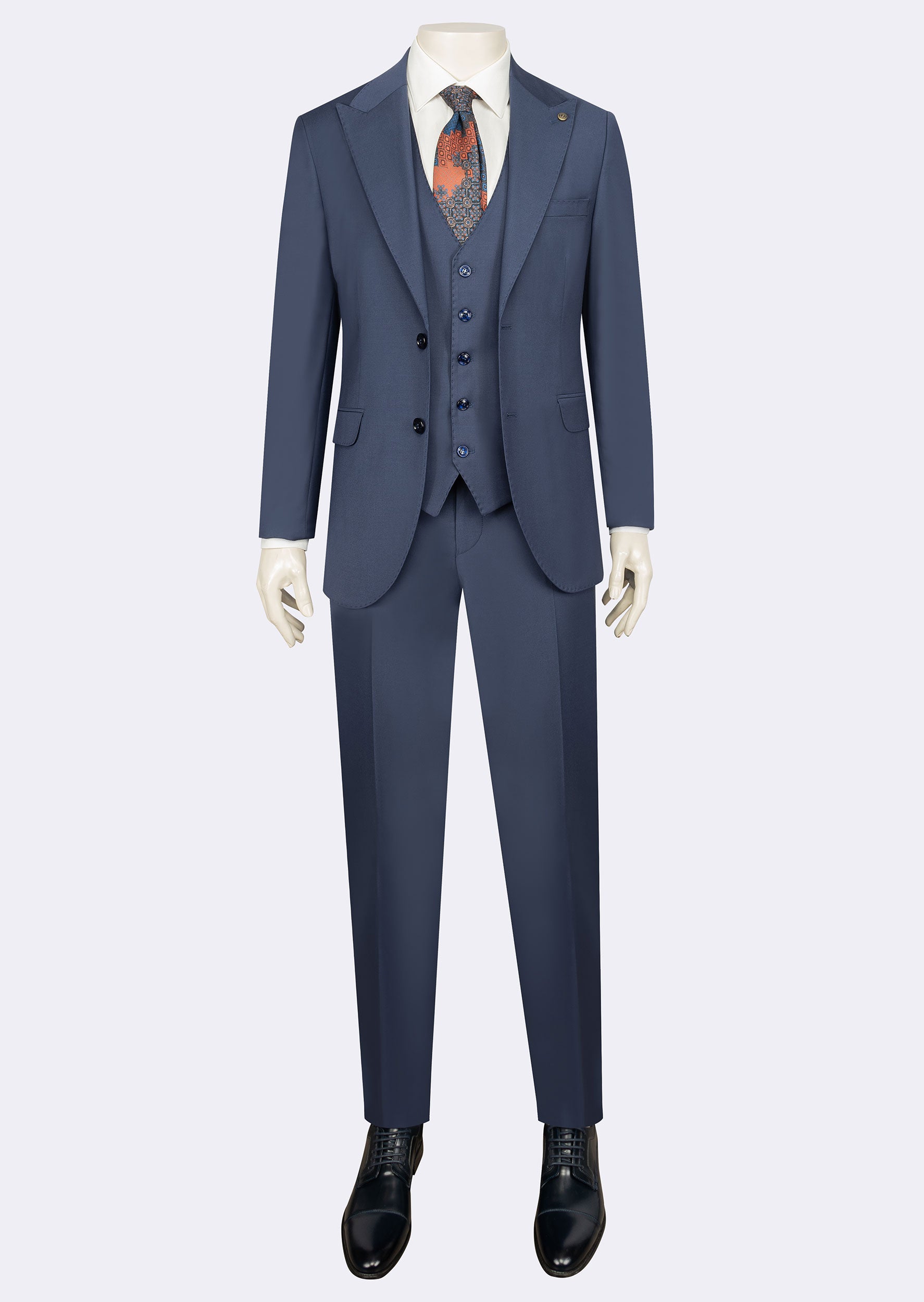 Royal Blue Three-Piece Suit