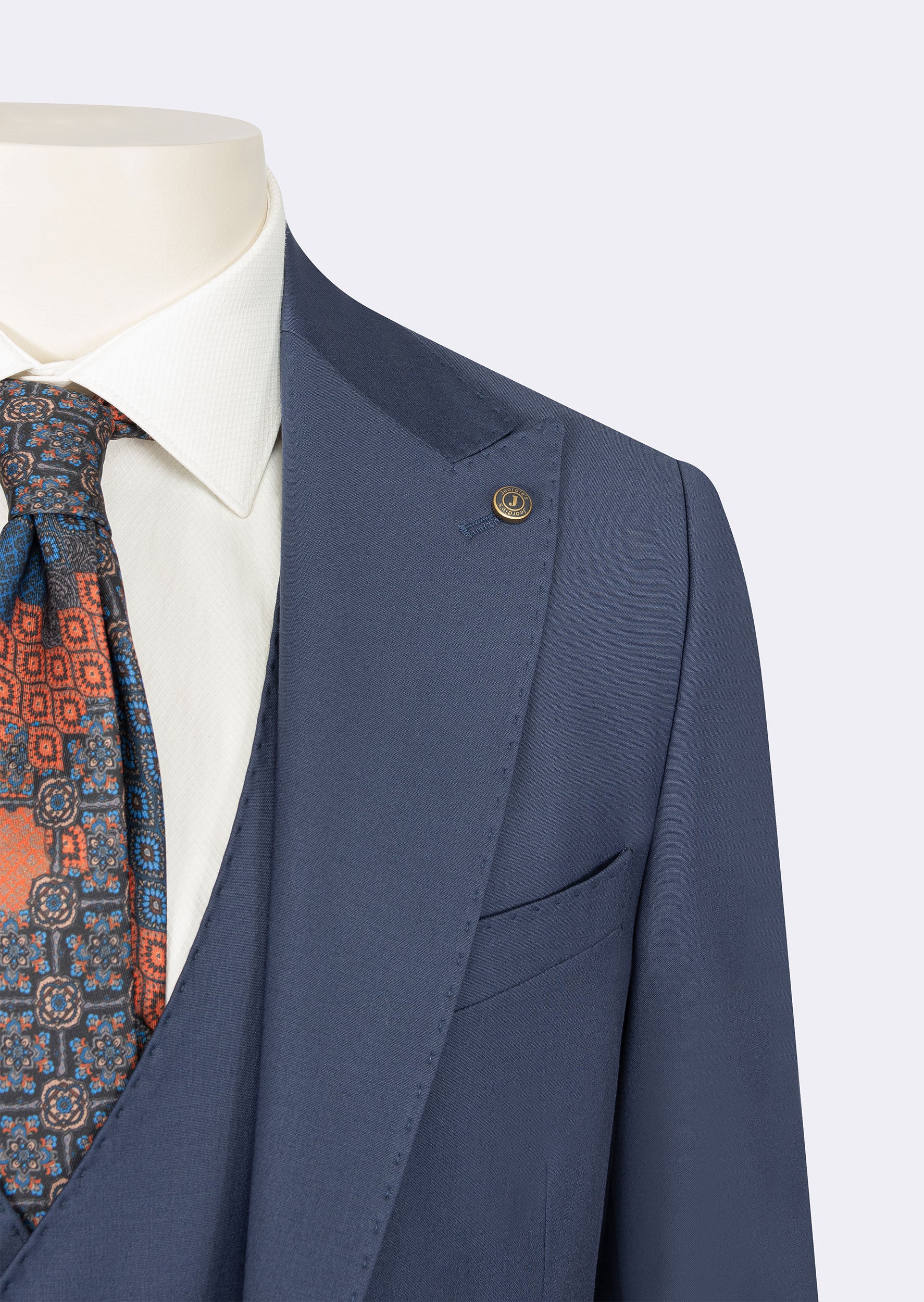 Royal Blue Three-Piece Suit