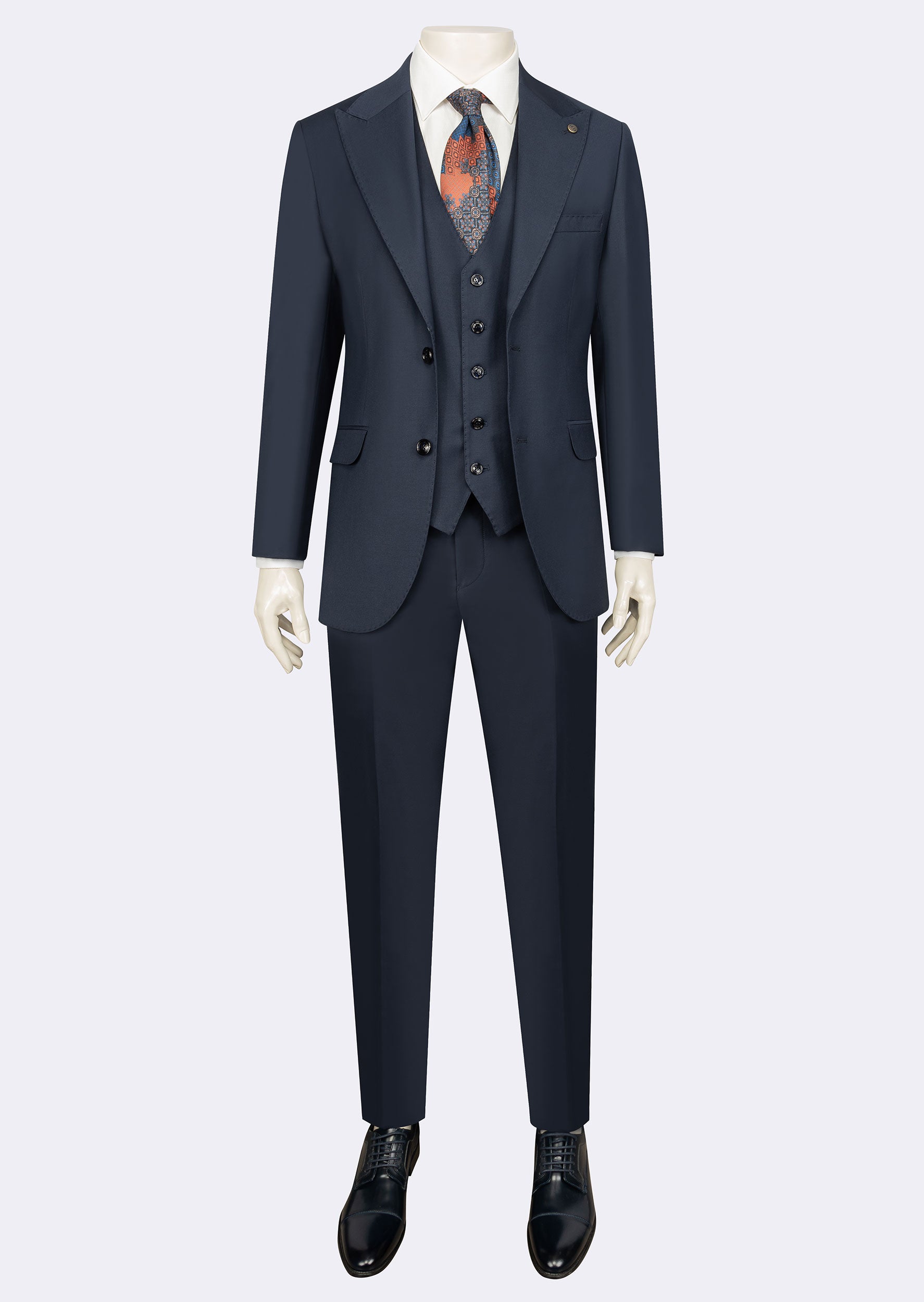 Light Navy Three-Piece Suit