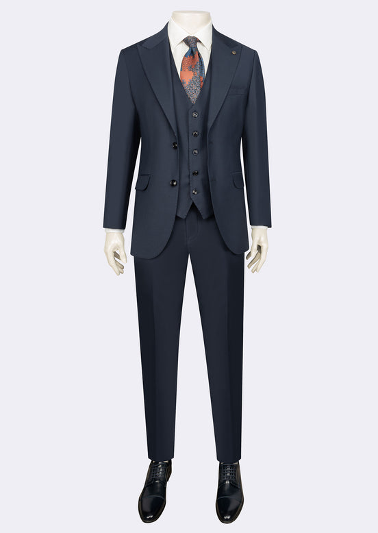 Light Navy Three-Piece Suit
