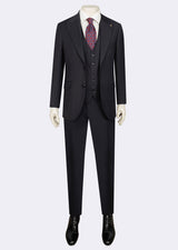 Dark Navy Three-Piece Suit
