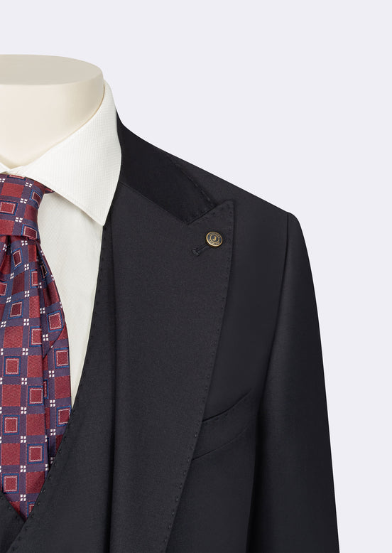 Dark Navy Three-Piece Suit