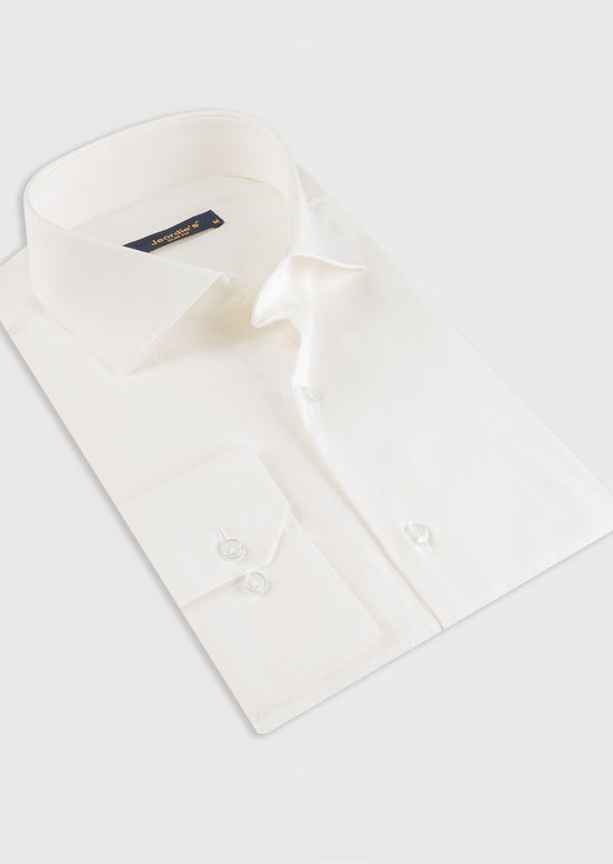 Cream Plain Shirt