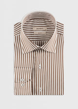 White - Brown Long Sleeve Shirt