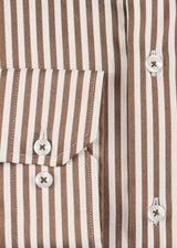 White - Brown Long Sleeve Shirt