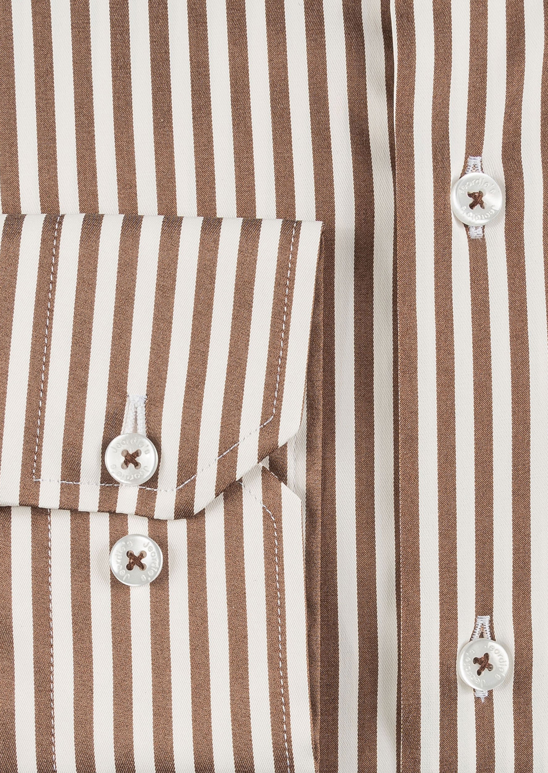 White - Brown Long Sleeve Shirt
