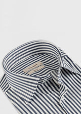 White - Navy Long Sleeve Shirt