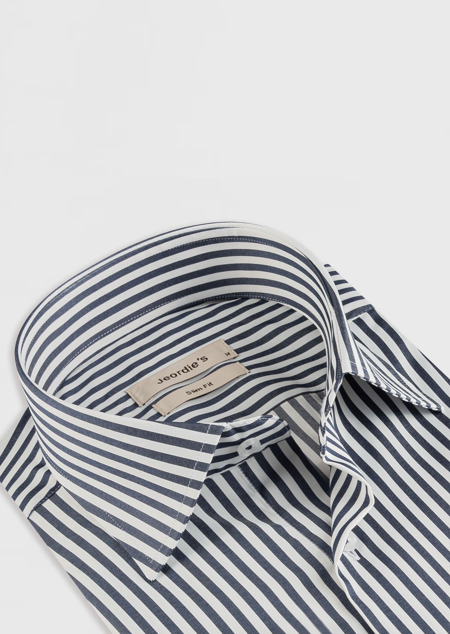 White - Navy Long Sleeve Shirt