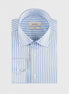 White - Blue Long Sleeve Shirt