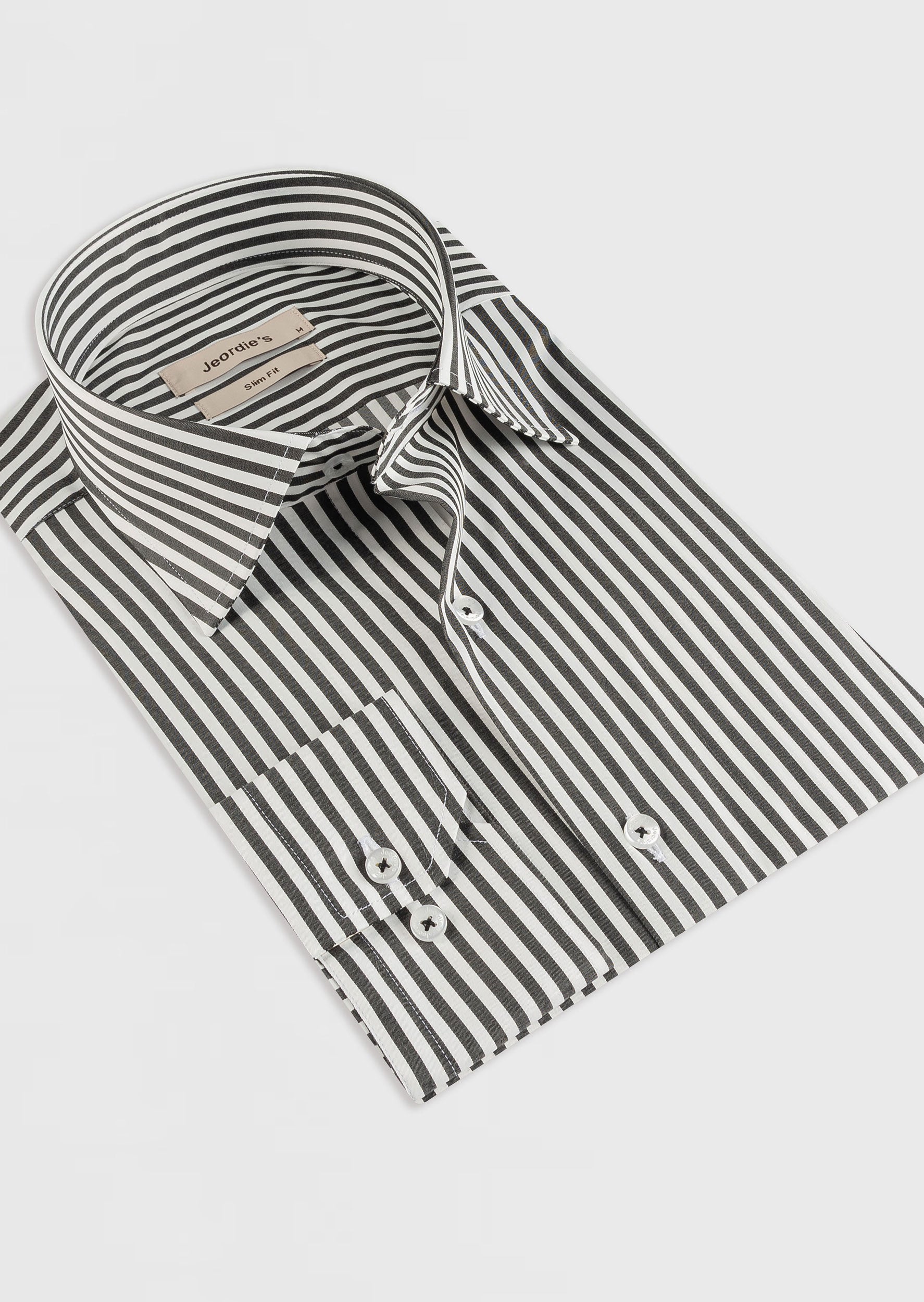 White - Black Long Sleeve Shirt