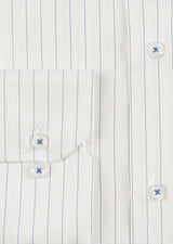 White - Navy Long Sleeve Shirt