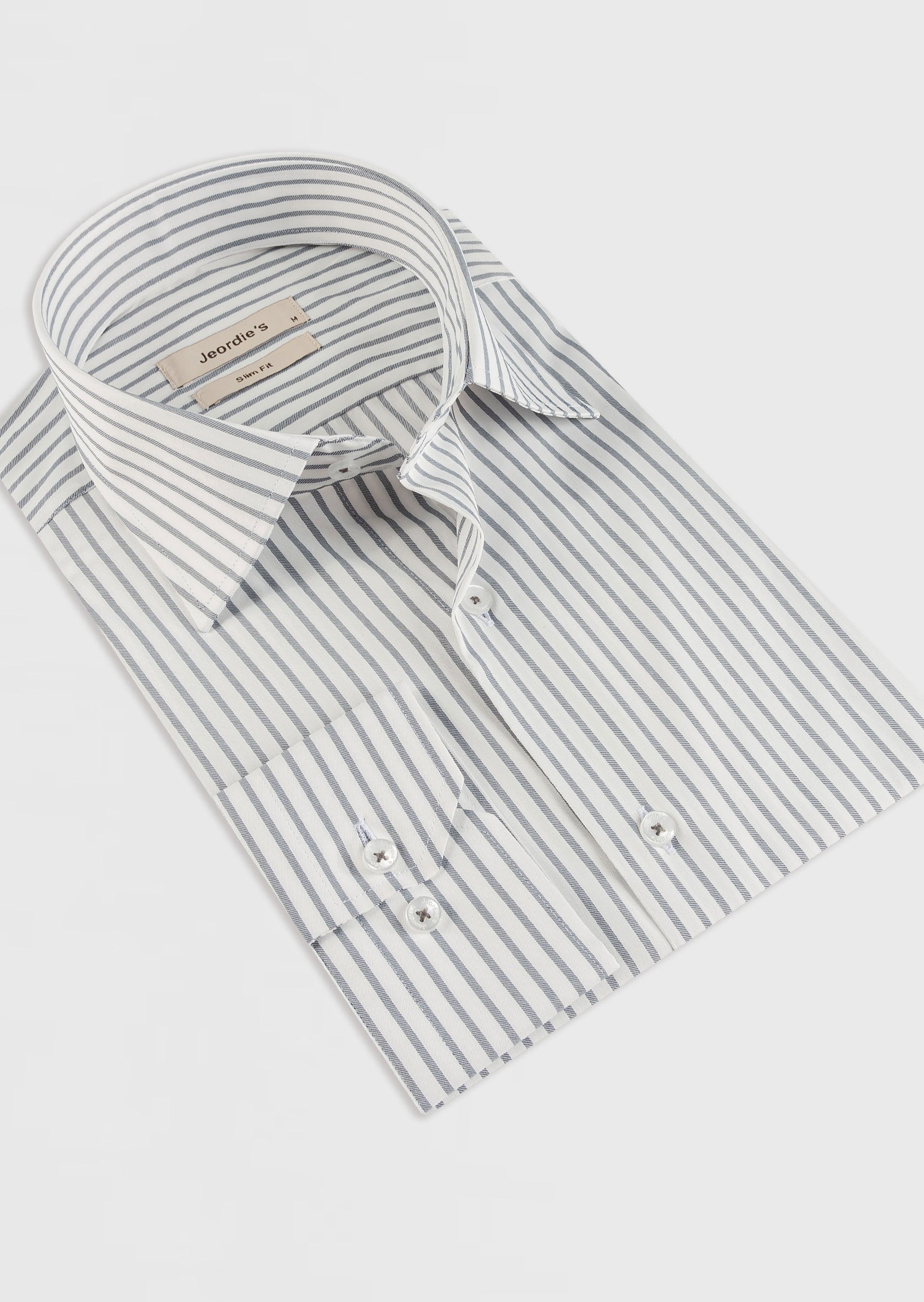 White - Navy Long Sleeve Shirt