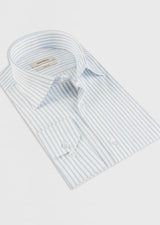 White - Blue Long Sleeve Shirt