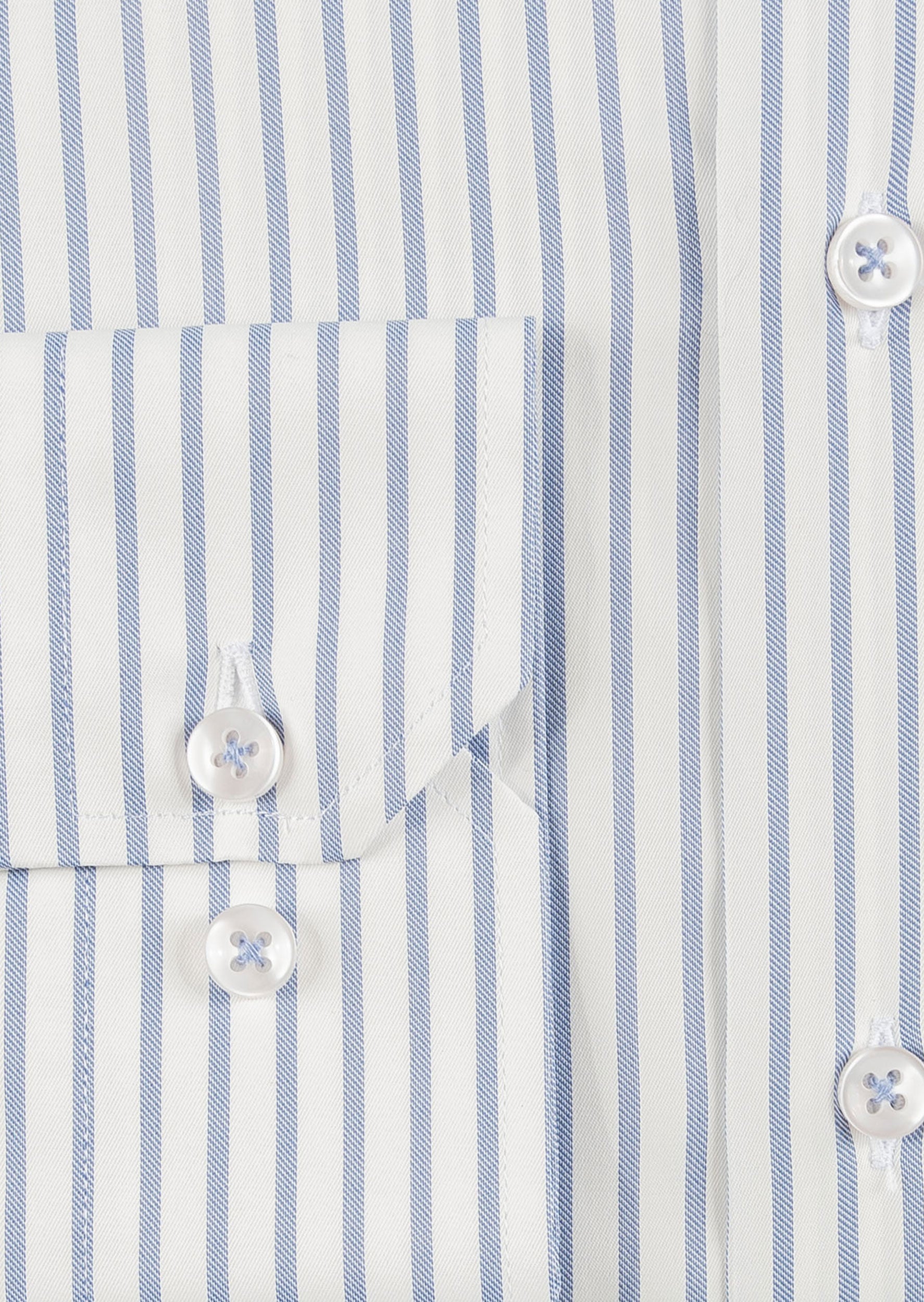 White - Indigo Long Sleeve Shirt