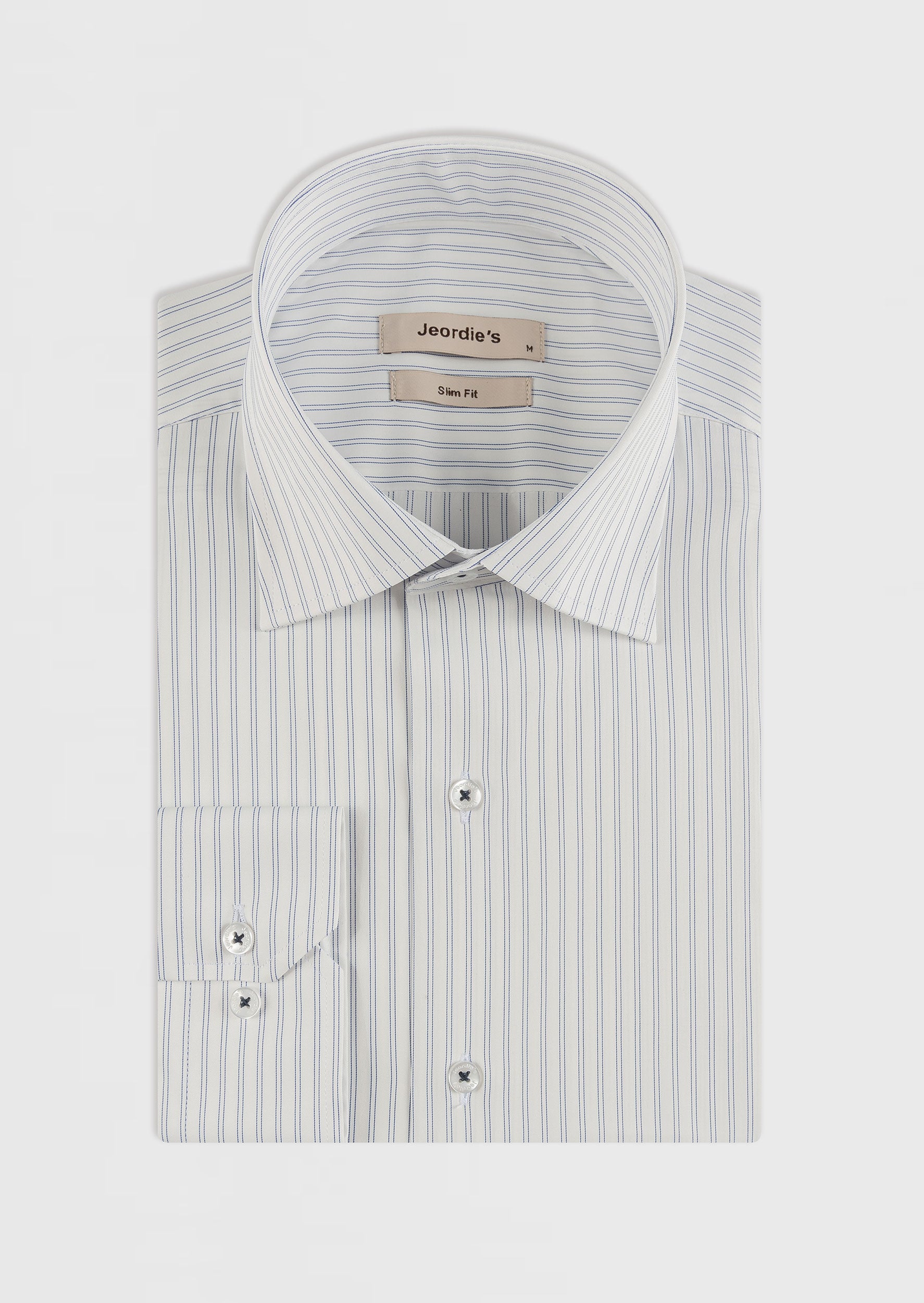 White - Navy Long Sleeve Shirt