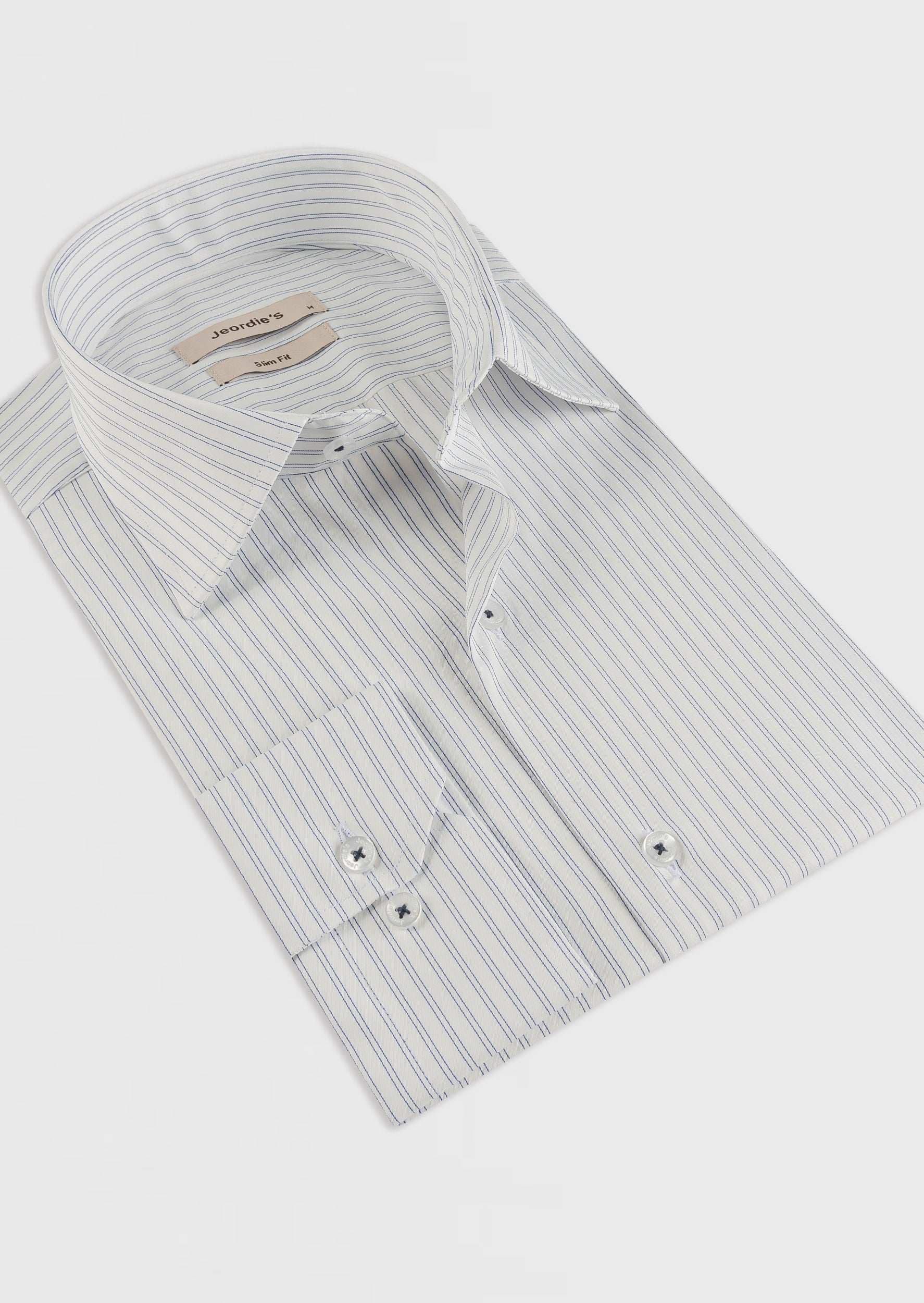 White - Navy Long Sleeve Shirt