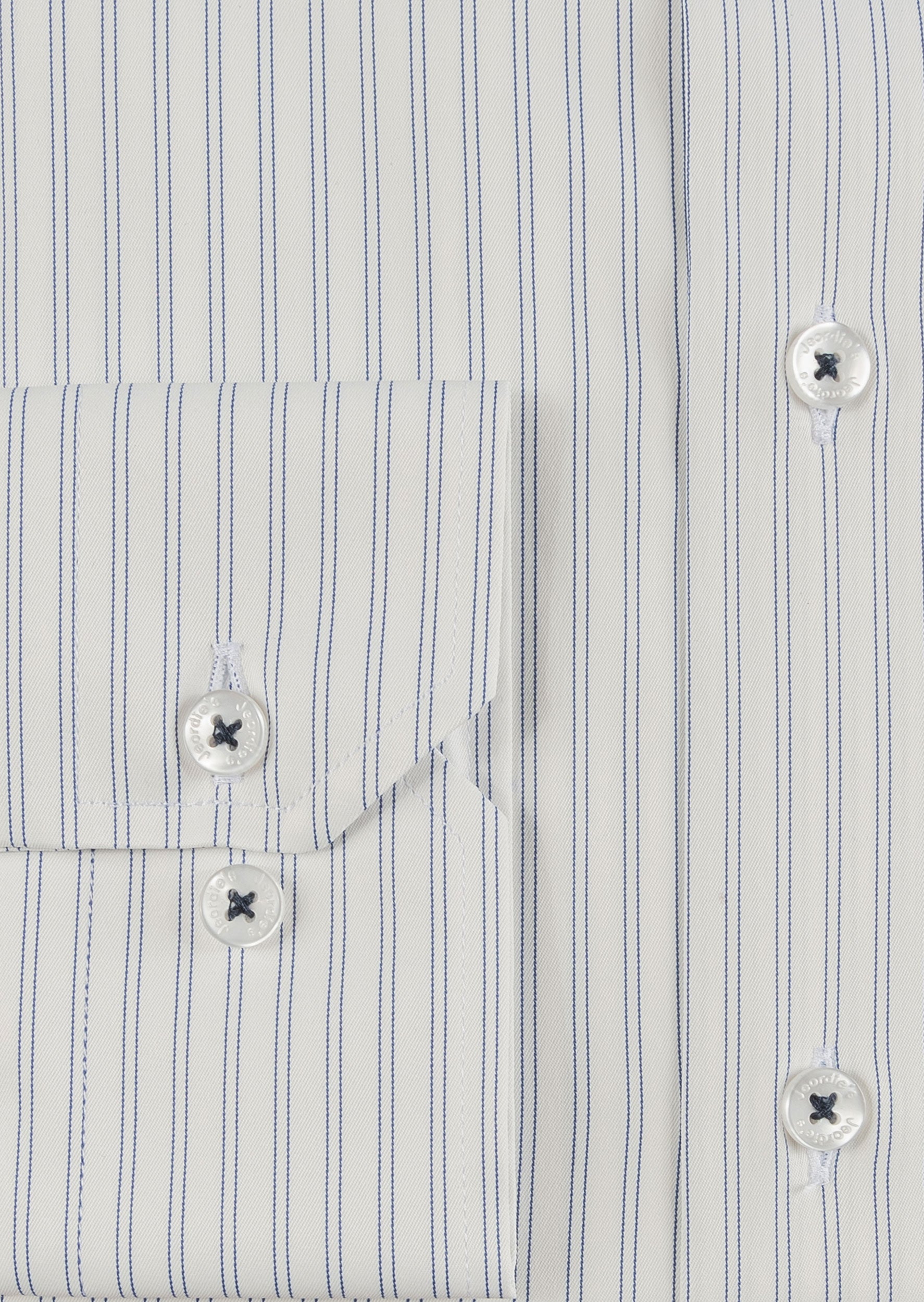 White - Navy Long Sleeve Shirt