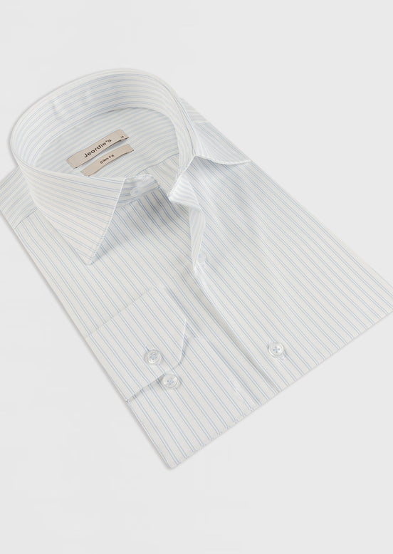 White - Blue Long Sleeve Shirt