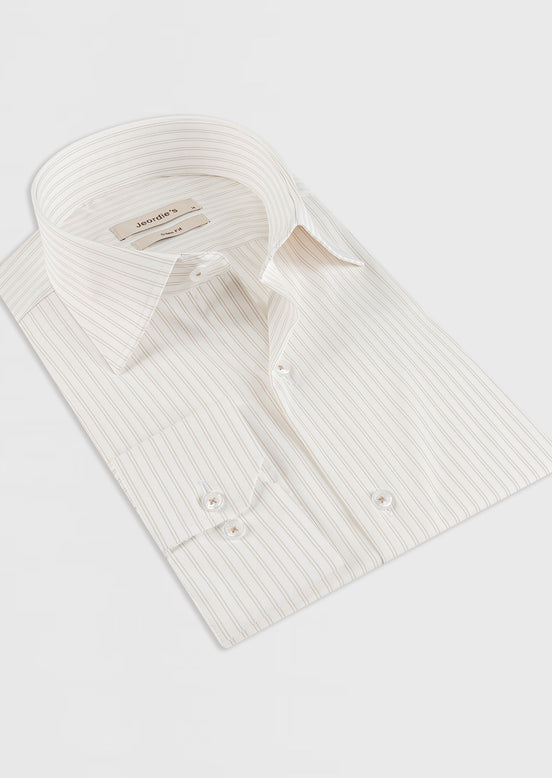 White - Beige Long Sleeve Shirt