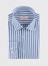 White - Sax Blue Long Sleeve Shirt