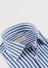 White - Sax Blue Long Sleeve Shirt