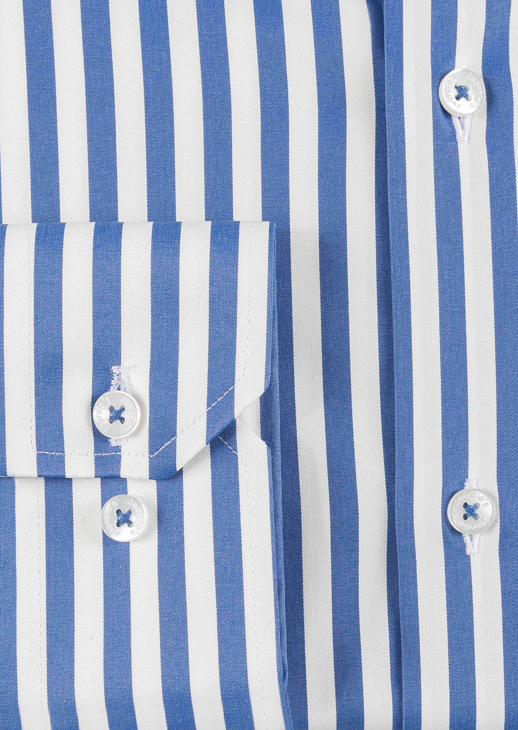 White - Sax Blue Long Sleeve Shirt