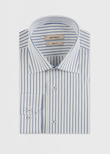 White - Navy Long Sleeve Shirt