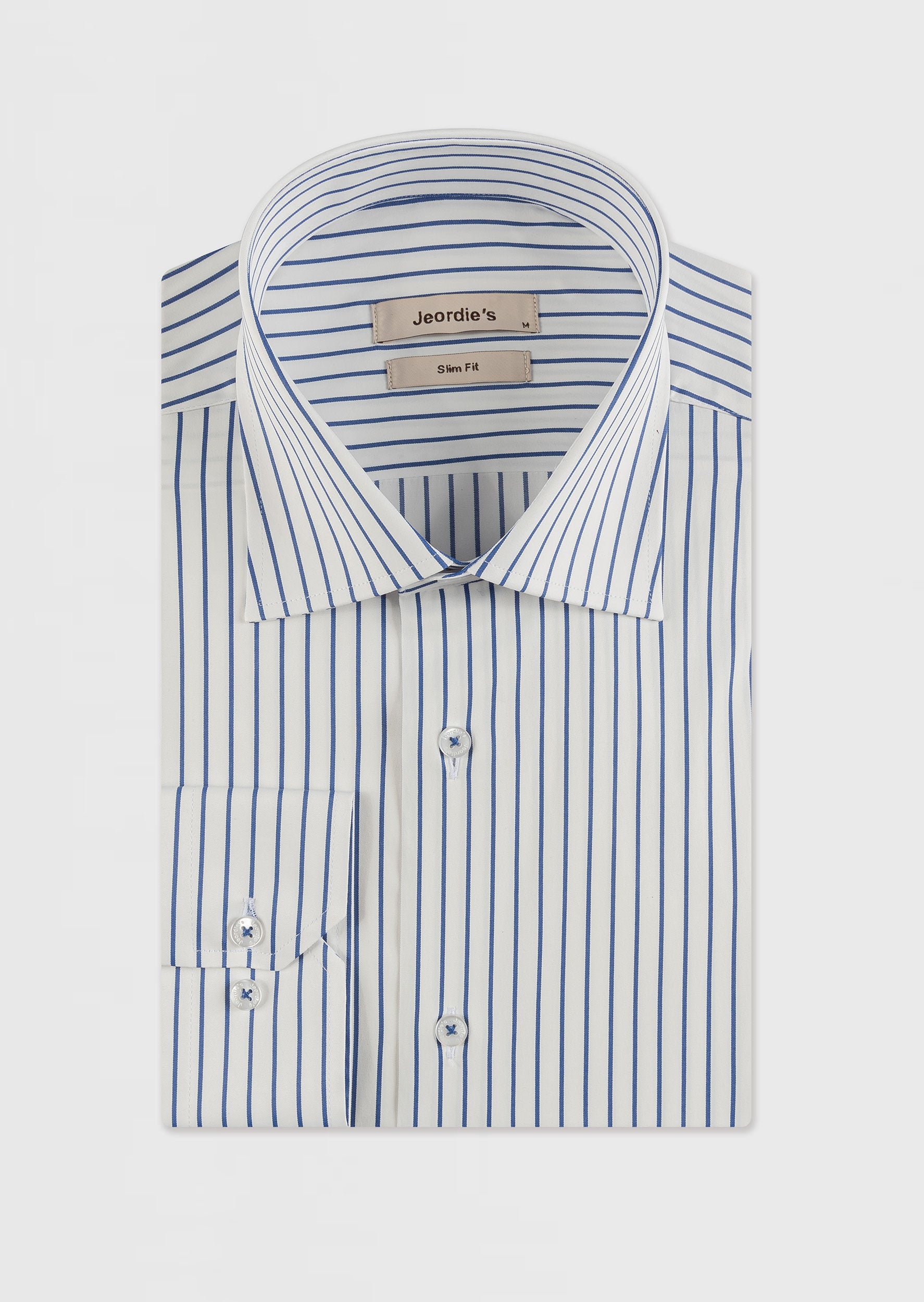 White - Navy Long Sleeve Shirt