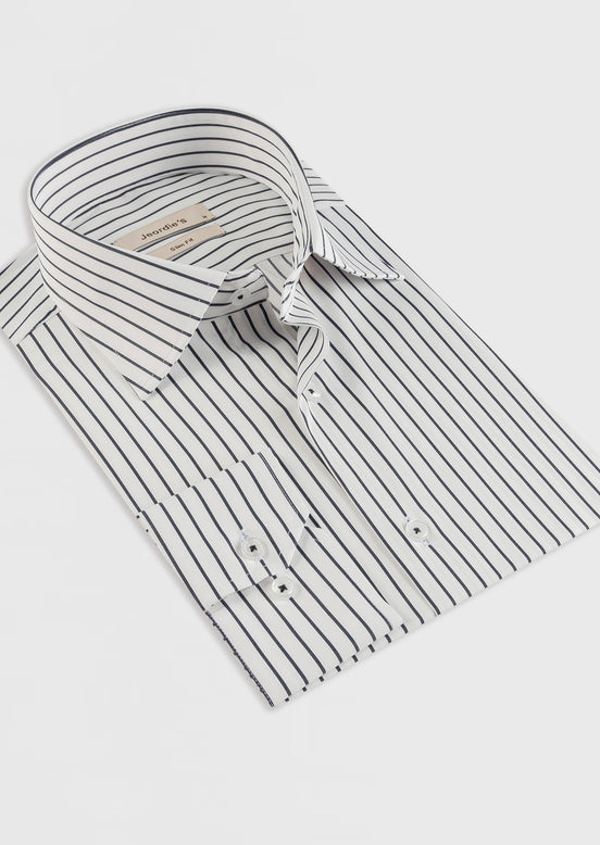 White - Black Long Sleeve Shirt