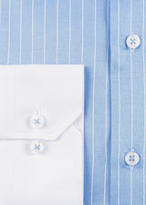 Blue - White Long Sleeve Shirt