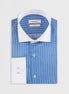 Sax Blue - White Long Sleeve Shirt