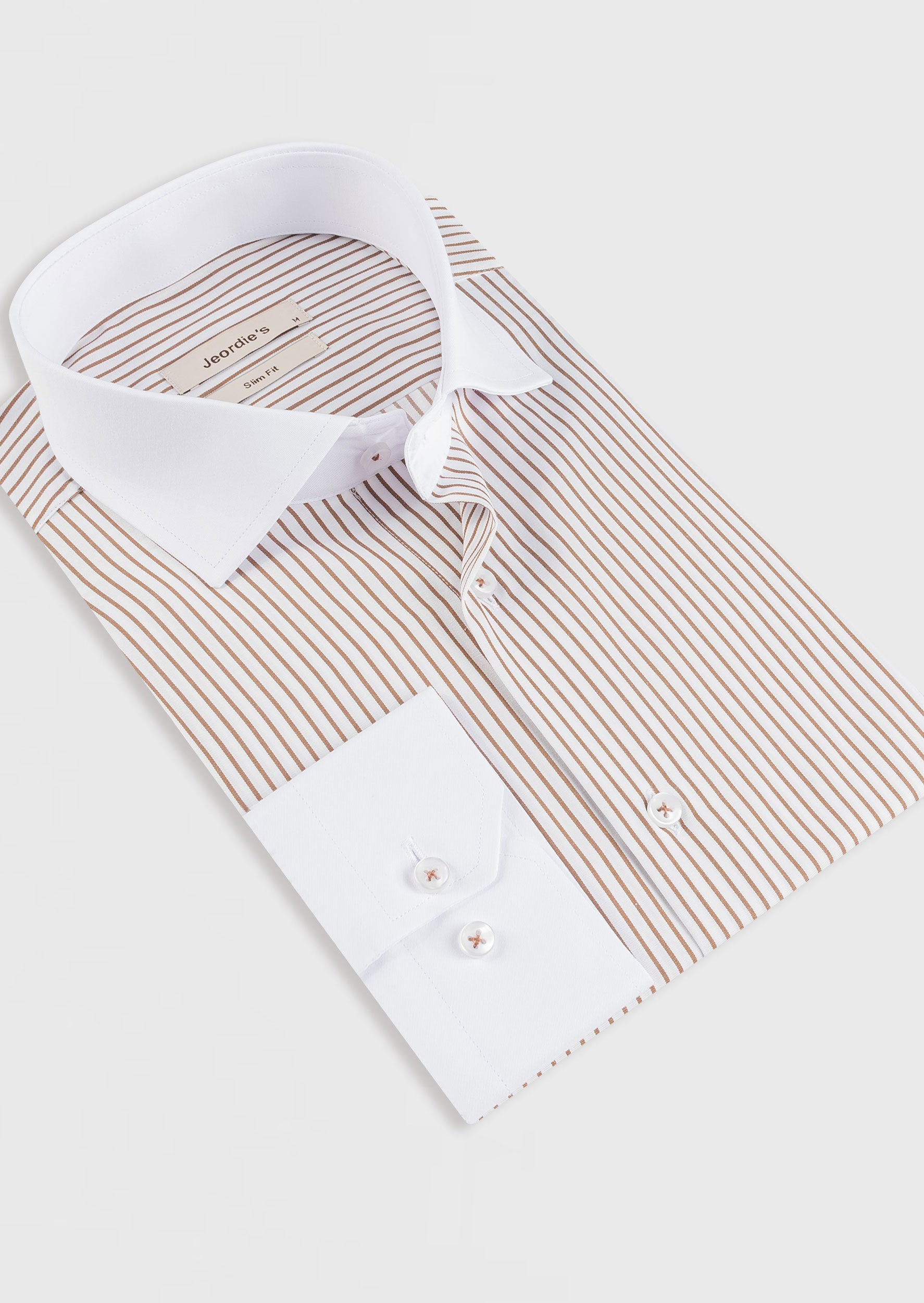 White - Brown Long Sleeve Shirt