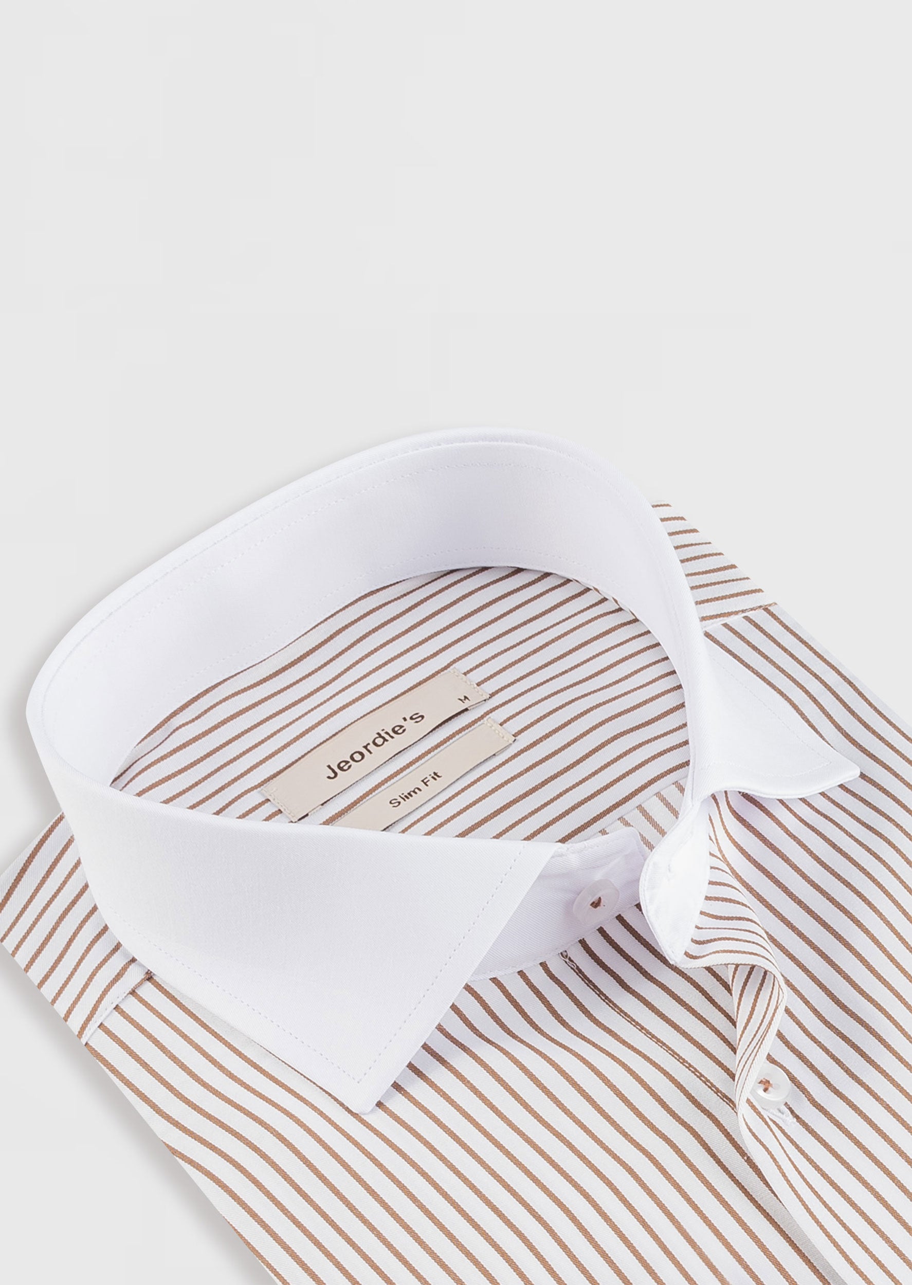 White - Brown Long Sleeve Shirt