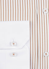 White - Brown Long Sleeve Shirt